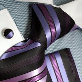 img 2 attached to 👔 Elegant Striped Handkerchiefs Cufflinks: Epoint Men's Accessories for Ties, Cummerbunds & Pocket Squares - PH1070