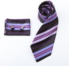 img 3 attached to 👔 Elegant Striped Handkerchiefs Cufflinks: Epoint Men's Accessories for Ties, Cummerbunds & Pocket Squares - PH1070