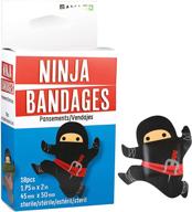 gamago ninja bandages for kids & kidults - pack of 18 individually wrapped self adhesive bandages - sterile, latex-free & easily removable - funny gift & first aid essential logo