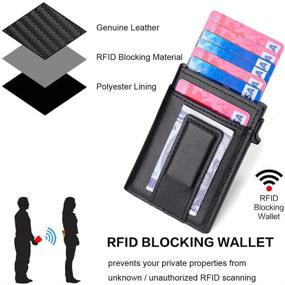 img 2 attached to 👔 Men's Accessory: Pop Up Card Holder Wallet