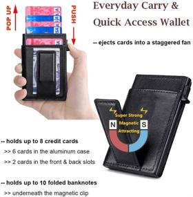 img 3 attached to 👔 Men's Accessory: Pop Up Card Holder Wallet