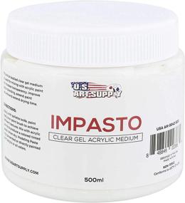 img 4 attached to Средство для живописи Impasto Clear Gel на акриловой основе от U.S. Art Supply, контейнер 500 мл.