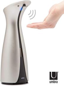 img 2 attached to 🚰 Convenient Touchless Soap Dispenser for Kitchen or Bathroom - Umbra Otto Automatic 8.5 OZ, Nickel