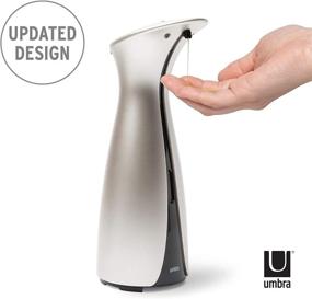 img 3 attached to 🚰 Convenient Touchless Soap Dispenser for Kitchen or Bathroom - Umbra Otto Automatic 8.5 OZ, Nickel