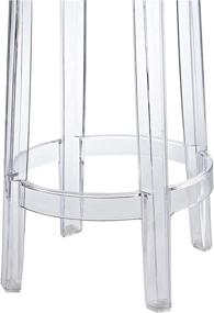 img 1 attached to Fully Assembled Clear Acrylic Counter Bar Stool - Modway Casper Modern