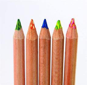 img 2 attached to 🖍️ Koh-I-Noor Tri-Tone Multi-Colored Pencil Set: 24 Assorted Colors in Tin and Blister-Carded - A Vibrant Artistic Tool
