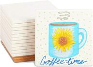 blank ceramic tiles coasters pieces logo