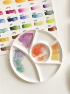 ceramic palette porcelain watercolor painting logo