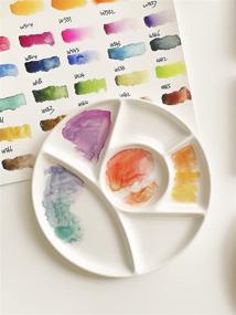 img 2 attached to Ceramic Palette Porcelain Watercolor Painting