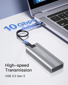 img 1 attached to 🔍 Inateck NVMe Enclosure: High-Speed USB 3.2 Gen 2 Type C, Compatible with M.2 NVMe and SATA SSDs - FE2025