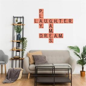 img 2 attached to 🔠 Premium Laser-Cut 3 Inch Scrabble Letters Stencil for Wood Painting - Ideal for DIY Projects and Personalized Home Wall Decor