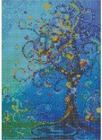img 2 attached to 🌳 Love Tree 5D Diamond Painting Kit - Full Drill Rhinestone Embroidery Cross Stitch Supply for Arts and Crafts, Wall Decor - 11.8x15.8 inch Canvas