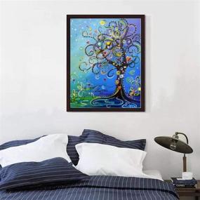 img 3 attached to 🌳 Love Tree 5D Diamond Painting Kit - Full Drill Rhinestone Embroidery Cross Stitch Supply for Arts and Crafts, Wall Decor - 11.8x15.8 inch Canvas