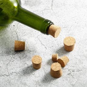 img 1 attached to 🍾 100 Pack Tapered Cork Plugs - Premium Wooden Wine Bottle Cork Stoppers Replacement Corks for Wine and Beer Bottles, in 10 Convenient Sizes