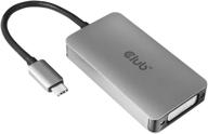 🔌 club3d cac-1510 usb-c to dvi-d dual link active adapter, 4k @ 30hz, 2560 x 1600p @ 60hz, hdcp supported, non-compatible with apple cinema monitors, silver логотип