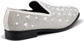 img 2 attached to Stylish Vintage Spikes Sparkle Formal Men's Shoes for Fashionable Gents