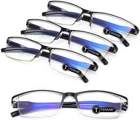 img 4 attached to TERAISE 4PCS Fashion Anti-blue Light Reading Glasses for Men and Women - Computer Reader (1.5X) - Improved SEO