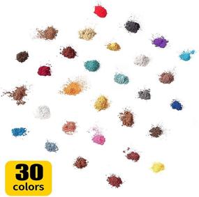 img 3 attached to 💄 Mica Powder Pigment Epoxy Resin Dye - Lip Gloss Base, Soap Making, Bath Bomb, Candle - 30 Cosmetic Grade Colors Glitter Colorant Kit by Startso World…