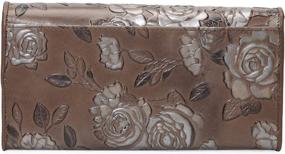 img 3 attached to 👜 ArtsEye Trifold Women's Handbags & Wallets: Genuine Leather Embossed Collection in Wallets