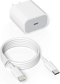 img 4 attached to ⚡ 20W Зарядное устройство Power Delivery Lightning к USB C быстрая зарядка PD с кабелем длиной 5 футов - Совместимо с iPhone 11 12 Pro Max Mini XS XR и другими