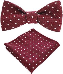 img 4 attached to 🎀 JEMYGINS Classic Bowtie with Matching Pocket Square