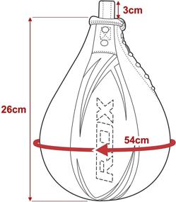 img 2 attached to 🥊 RDX Скоростной мяч для бокса из натуральной кожи для тренировки ММА Муай Тай Панчи и уклонения Универсальный комплект подвески с вращением для тренировок: Идеальный инструмент для фитнеса при тренировке бокса и боевых искусств.