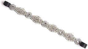 img 3 attached to 💎 ECHAIN Diamond Crystal Beaded Women's Wedding Belt Accessories