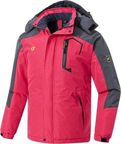 img 2 attached to Men's Waterproof Ski Snowboard Jacket - Winter Windproof Mountain Snow Hooded Coat