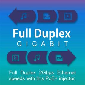 img 3 attached to 💡 TRENDnet TPE-115GI Gigabit Power Over Ethernet Plus Injector - Extends Network Distances up to 328 ft. (100M), Converts Non-PoE Gigabit to PoE+ or PoE Gigabit, Supplies 30W Power, Black