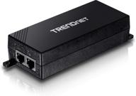 💡 trendnet tpe-115gi gigabit power over ethernet plus injector - extends network distances up to 328 ft. (100m), converts non-poe gigabit to poe+ or poe gigabit, supplies 30w power, black logo