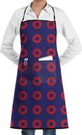👨 waterproof bib apron chef apron with pockets for men and women - stain resistant, durable, & easy care логотип