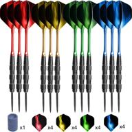 🎯 get precision and style with the voovoo 20 grams steel tip darts set - 12 pack professional darts with aluminum shaft, standard flights, sharpener, o'rings - 4 color options! логотип