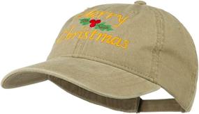 img 3 attached to Merry Christmas Mistletoe Embroidered Cap by e4Hats.com: Stylish and Festive Hat