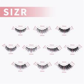 img 3 attached to 💁 Magnetic Eyelashes Kit: 10 Pairs of Reusable 3D 5D Lashes + Tweezers + Waterproof Eyeliner - Natural Look, Dramatic Long Eyelashes, Faux Mink, No Glue