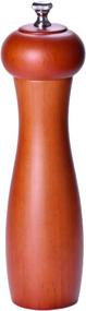 img 4 attached to 🌶️ 8-Inch Red Wood Pepper Grinder with Germany Carbon Steel Core – Fine Grinding Manual Pepper Mill Tool