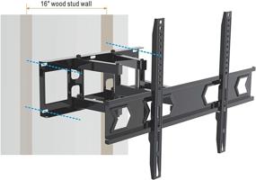 img 2 attached to Full Motion TV Wall Mount Bracket with Dual Articulating Arm for 32-65 inch LED, LCD, OLED, Flat Screen, Plasma TVs up to 99lbs - VESA 600×400, Tilt, Swivel, Rotation