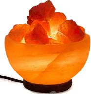 🌟 himalayan bowl salt lamp with authentic salt chunks: a natural glow of serenity логотип