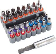 🔧 enhance your toolkit with oemtools 25959 33 piece security bit set: spanner, tri-wing, torq, hex security, tamper proof star bits + 1/4 inch hex bit holder логотип