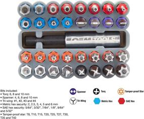 img 2 attached to 🔧 Enhance Your Toolkit with OEMTOOLS 25959 33 Piece Security Bit Set: Spanner, Tri-Wing, Torq, Hex Security, Tamper Proof Star Bits + 1/4 Inch Hex Bit Holder