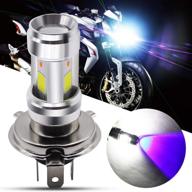 🏍️ honleex dc9-80v h4 9003 мотоцикл led лампа фары: эффективная 12 вт 2000 лм hi / lo луч комплект для преобразования для yamaha, honda, kawasaki, atv, автомобиль - 1 упаковка. логотип