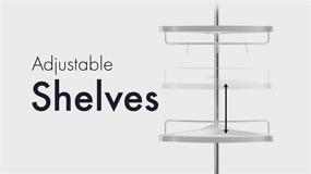 img 2 attached to 🚿 Efficiently Organize and Declutter Your Shower with a Tension Pole Shower Caddy - Tension Corner Shower Caddy for Convenient Shower Storage