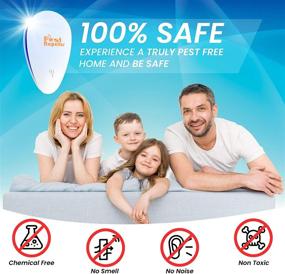 img 3 attached to 🚫 ShopX Ultrasonic Pest Repeller 6 Pack: Electronic Plug-in Repellent for Effective Bug, Mosquito, Ant, Cockroach, Mice, Rat, Spider, and Fly Control (White)
