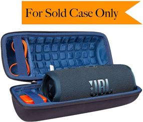 img 3 attached to 👜 co2CREA Hard Travel Case for JBL Charge 4 & Charge 5 Waterproof Bluetooth Speaker - Black Exterior, Blue Interior