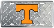 🏈 university of tennessee hangtime (6x12) diamond cut ncaa tin license plate - enhanced seo logo