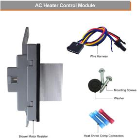 img 3 attached to 🔧 Улучшение управления скоростью двигателя вентилятора с набором модулей обновления, управление кондиционером и обогревом для Buick Rainier, Cadillac, GMC, Hummer, Olds Bravada - 112822 15-80655 19329838
