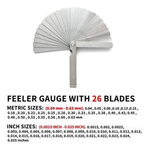 img 1 attached to 📏 Offset Pack of Feeler Gauge Blades