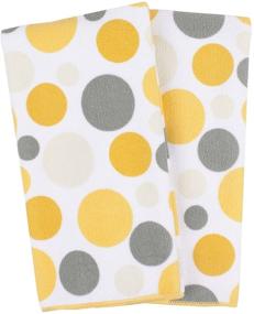 img 4 attached to Ritz Royale Collection Microfiber Kitchen Towel Set, Multi-Purpose, Polka Dot Print, 25" x 16", 2-Pack, Daffodil Yellow