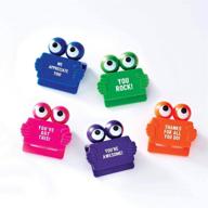 cheersville 5 pack of privacy web cam clip covers - 👀 fun googly eyes - assorted colors - ideal employee appreciation and recognition gift logo