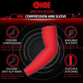 img 2 attached to HDE Arm Sleeves For Men Women Sports & Fitness