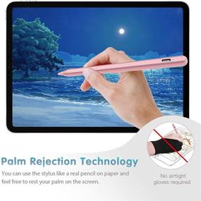 img 2 attached to 🖊️ Stylus Pencil for iPad 9th Generation, Active Pen with Palm Rejection - Compatible with Apple iPad 9th 8th 7th Gen, iPad Pro 11 & 12.9 inches, iPad Air 4th 3rd Gen, iPad Mini 6th Gen - Pink